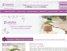 Tablet Screenshot of akebiaeventos.com